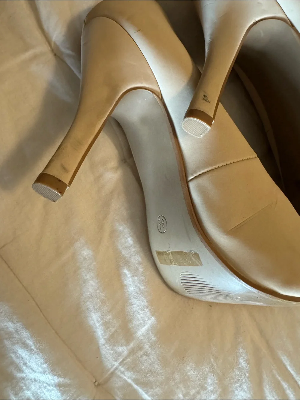 Dream Pairs Cream High Heel Pumps for Women